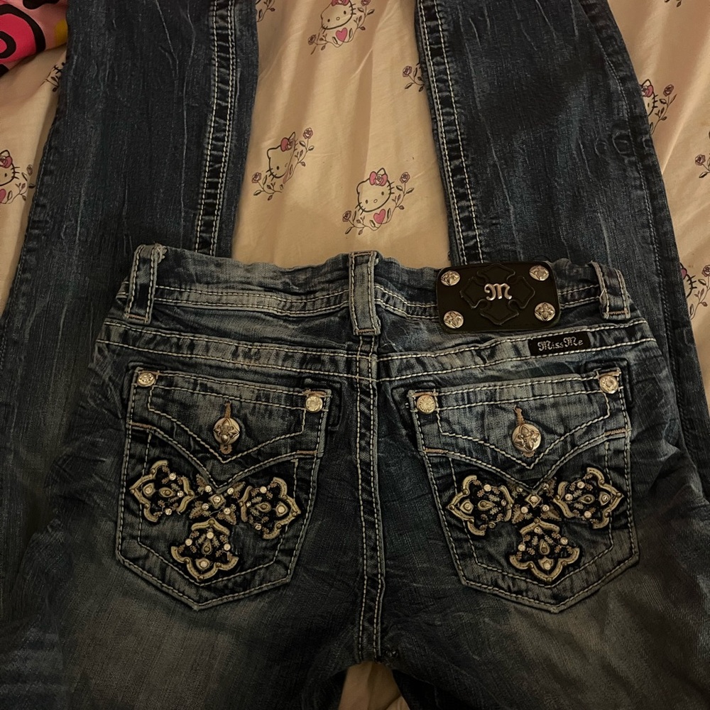Miss Me Women's Blue Embellished Jeans
